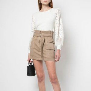 A.L.C. Kai Belted Mini Skirt